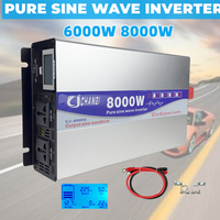 Pure Sine Wave Inverter DC 12V 24V 48V 60V to AC 220V 110V 50HZ 60HZ Car Home 5000W 6000W 8000W Converter Solar Inverters