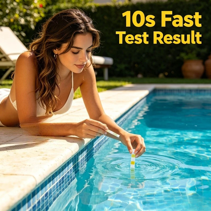 For Pool SPA Aquarium 3 In 1 Water Test Strips Fast Read Chlorine PH Alkalinity Moisture Proof Water Testing Kit Water Testing