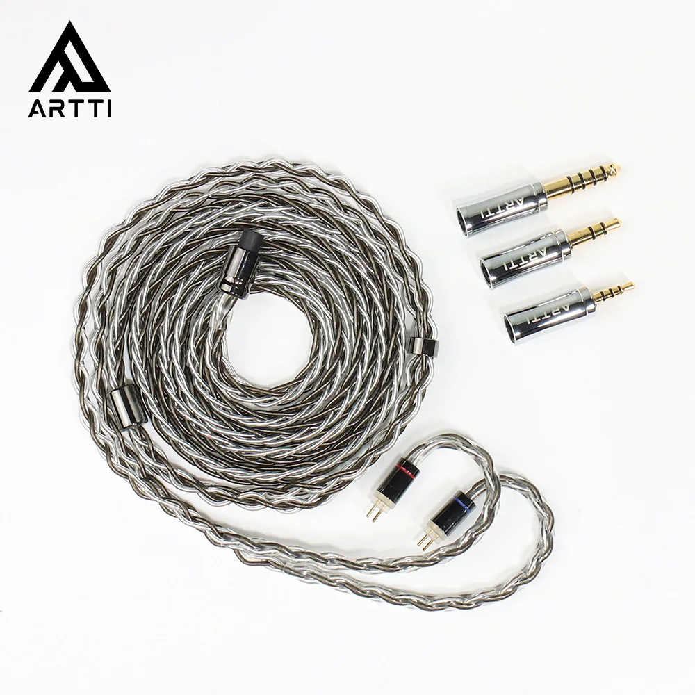 

Кабель-коннектор для наушников ARTTI WAVE A11, Hi-Fi, IEMs, декодирование монитора, съемный, Тип C до 0,78, 2-контактный/QDC/MMCX, Кабель-адаптер