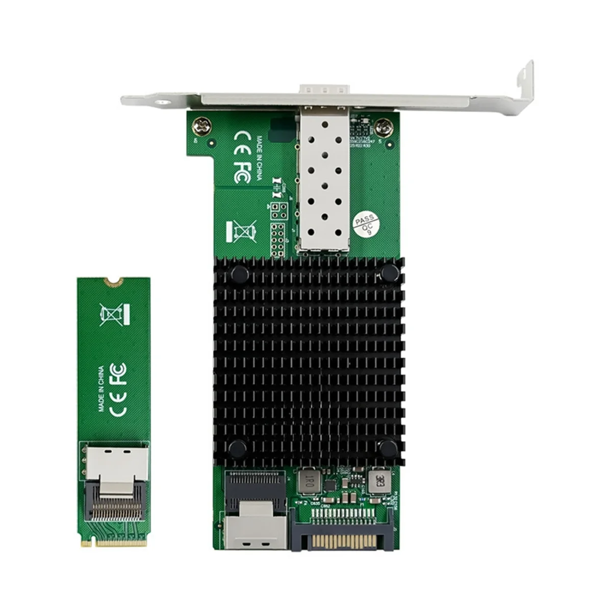 B57AM.2 10G Server Network Card M.2 M X520-DA1 10G SFP+ Fiber Optic Industrial Computer Server Network Card JL82599EN Chip