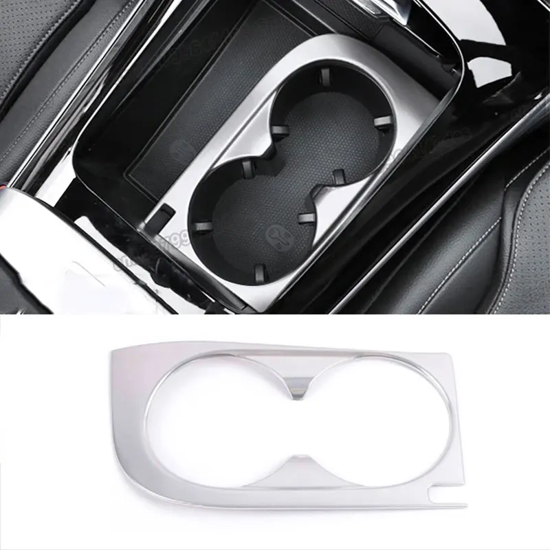 car cup holder frame trims decoration for mercedes benz c class w206 2021 2022 2023 2024 2025 interior accessories sport