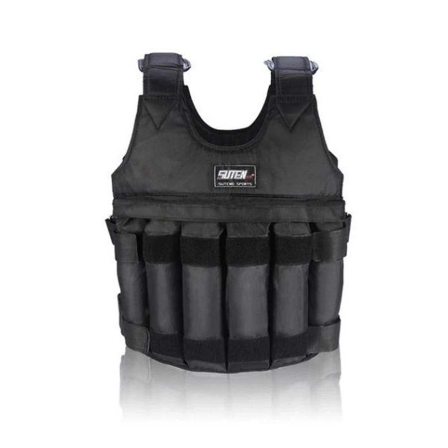 

A79E-Loading Weighted Vest 20Kg Adjustable Weight Boxing Training Waistcoat Workout Fitness Equipment Waistcoat Sand Clothing