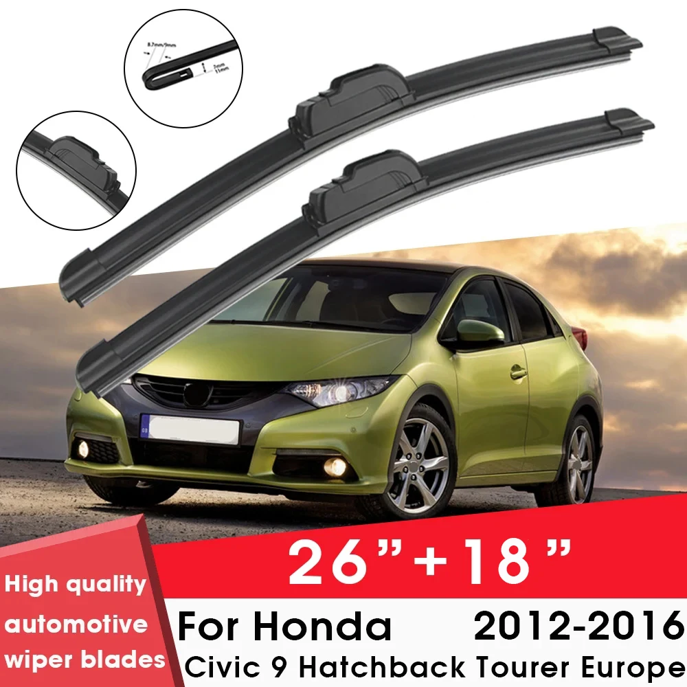 Car Wiper Blades For Honda Civic 9 Hatchback Tourer Europe 2012-2016 26\