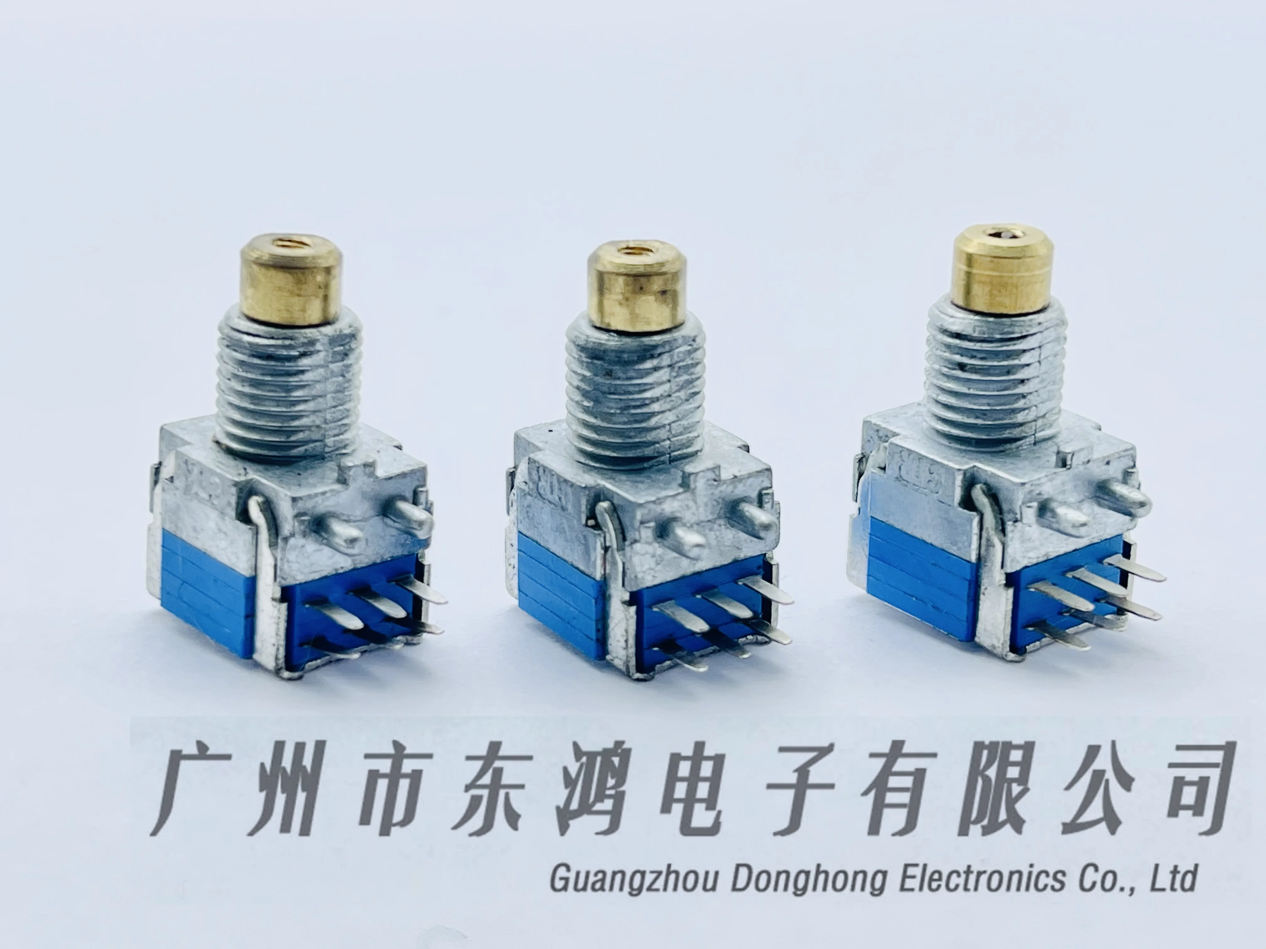 1PCS CTR Changtel EC09 encoder 15 positioning millet walkie-talkie 6 pin with bracket shaft length 10mm