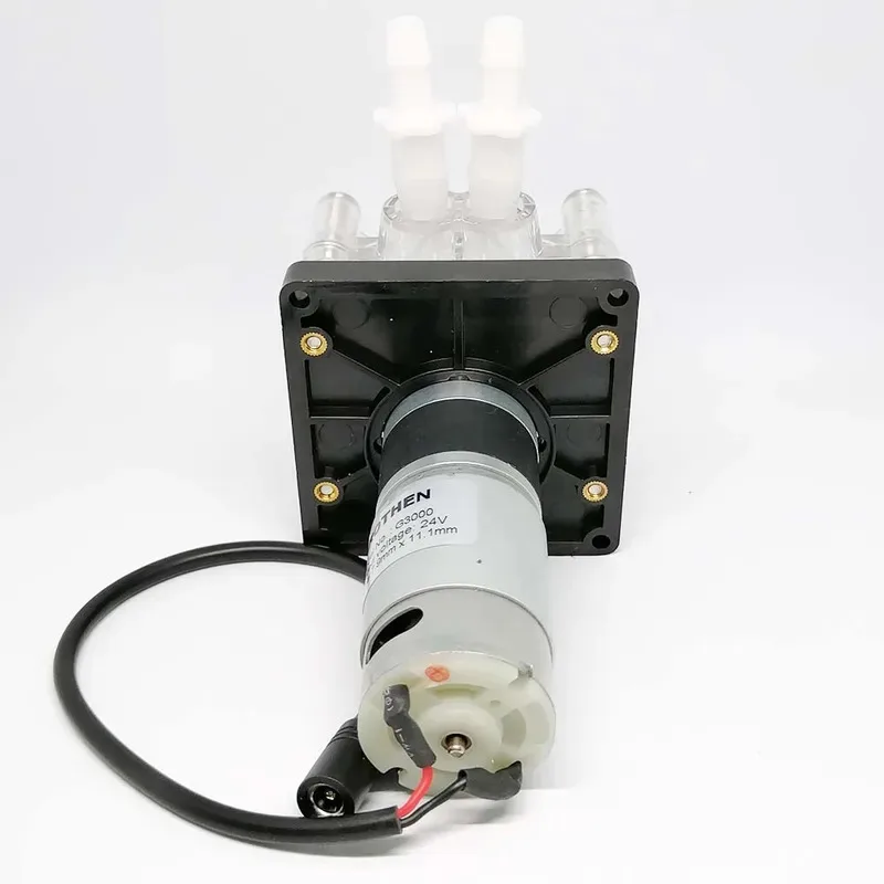 GROTHEN Pompa peristaltica DC 24V Pompa dosatrice per liquidi ad ampio flussostato 3000 ml/min 3 rulli con tubo BPT PHARMATO per uso alimentare