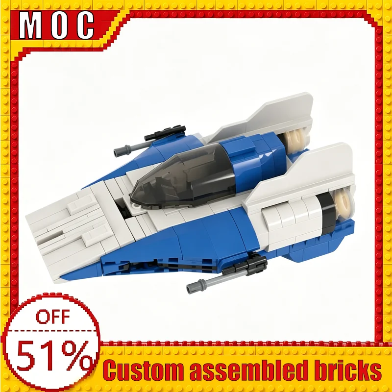 set-di-costruzioni-moc-da-378-pezzi-aereo-da-combattimento-sci-fi-a-doppia-ala-blu-modello-educativo-fai-da-te