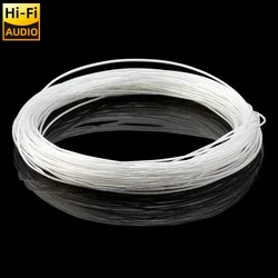 ■ 10m High Purity Silver Plated OCC PTFE Wire Copper Cable For Hifi Audio DIY Amplifier Speaker Headphone OD:0.62mm 32awg