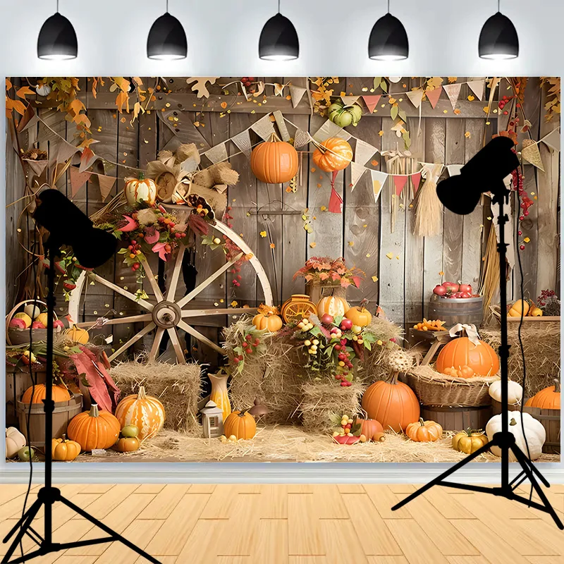 Thanks Giving Day Spring Easter Photography Backrops Kid Birthday Party Portrait Decor Backdrop Photo Studio Background DS-08