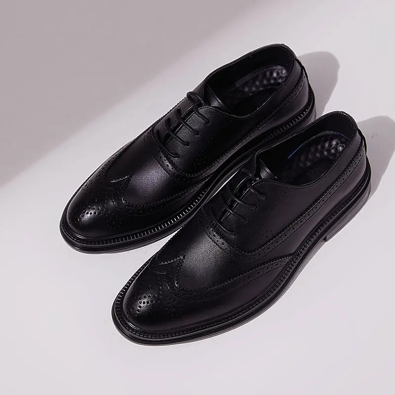 Men's leather shoes, banquet, wedding party, high-quality genuine leather shoes #WZ-1025