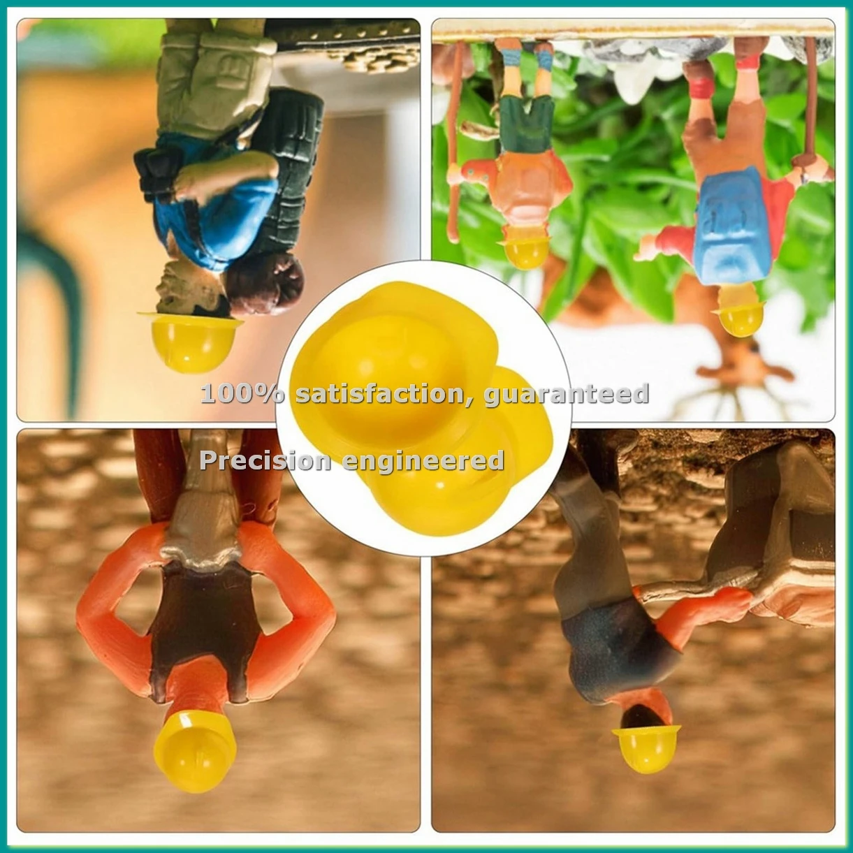 50Pcs Mini Traffic Cones with 50Pcs Mini Hard Hat, Mini Traffic Road Signs Construction Cones Supplies-A14I