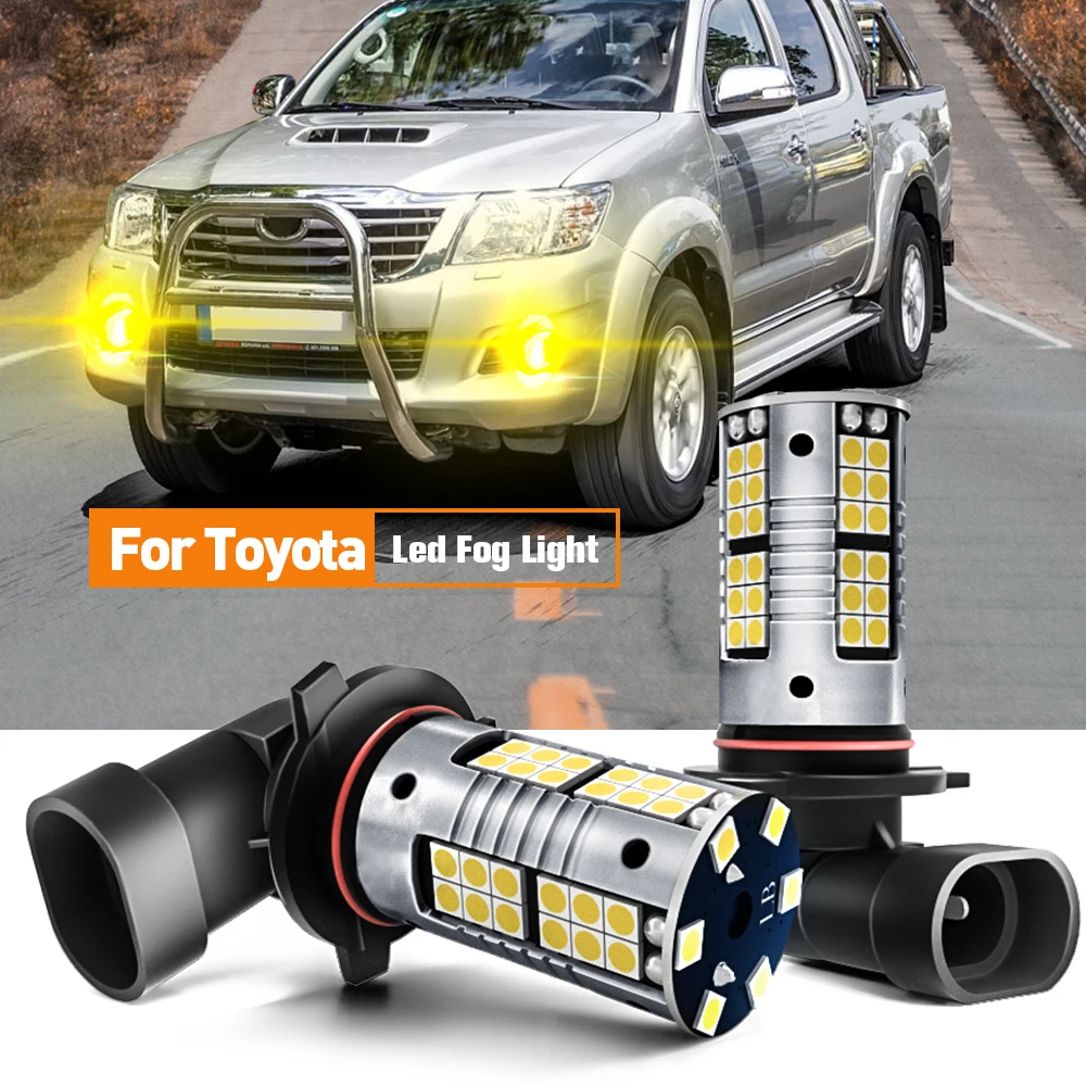 

2x LED Fog Light Blub Lamp 9006 HB4 Canbus For Toyota Avensis T25 Hilux Prius Rav4 Yaris Vitz Camry 4Runner Avalon Land Cruiser