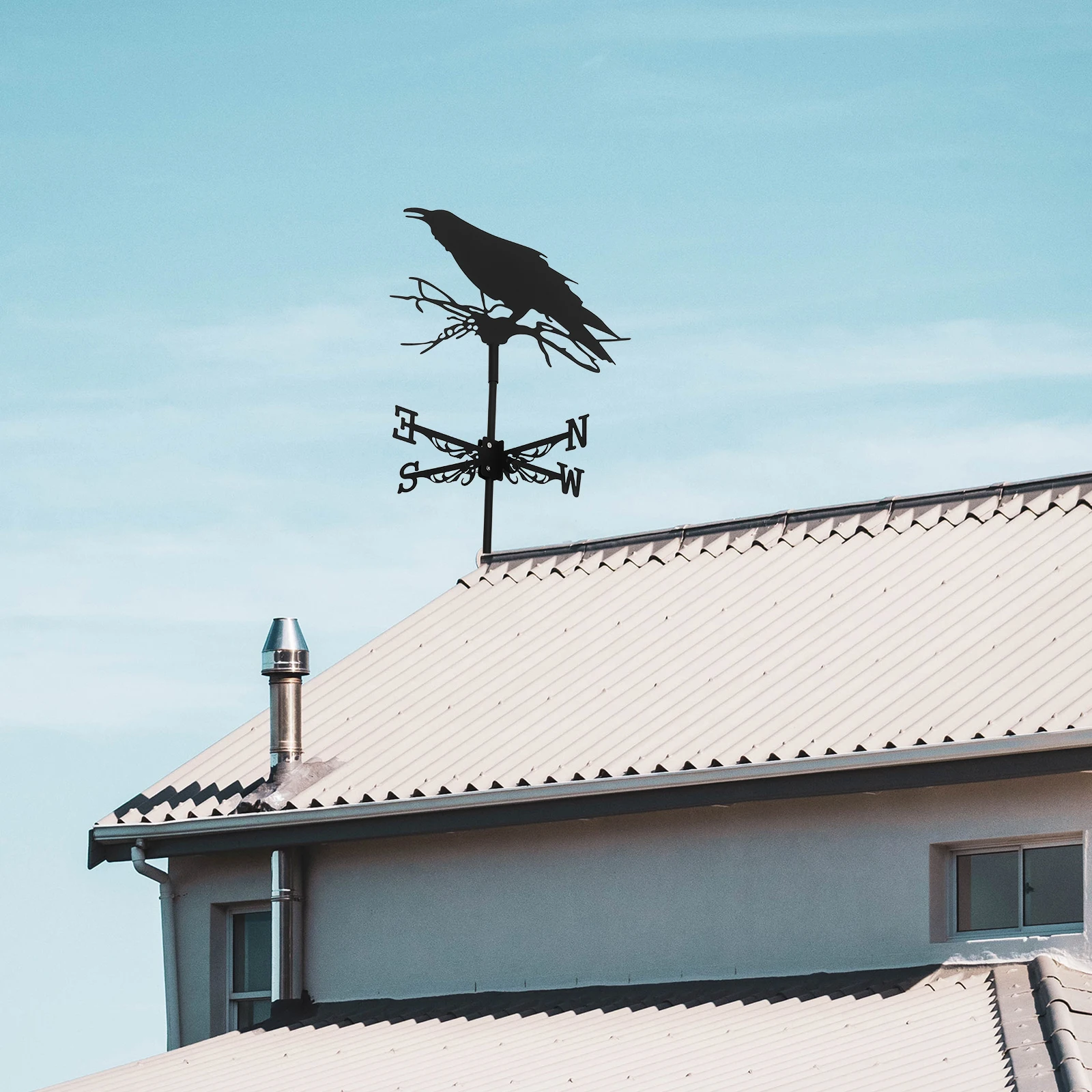 

Iron Weather Durable Wind Direction Indicator Roof Garden Weathervane Decor Shed nament Crafts Creative Design