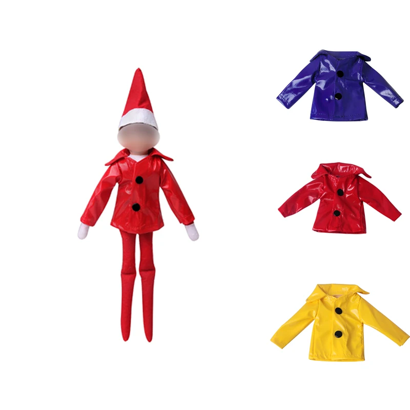 Christmas Elf Doll Fairy Clothes Waterproof Raincoat Baby Toys Accessories For Children\'s Christmas Gifts Elves Clothes（No Doll）