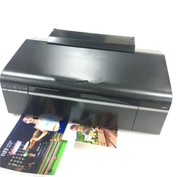 90% New or New color automatic Desktop id card UV inkjet DTF printer for EPSON L805 Cd Dvd Printer A4 Sublimation Digital Print