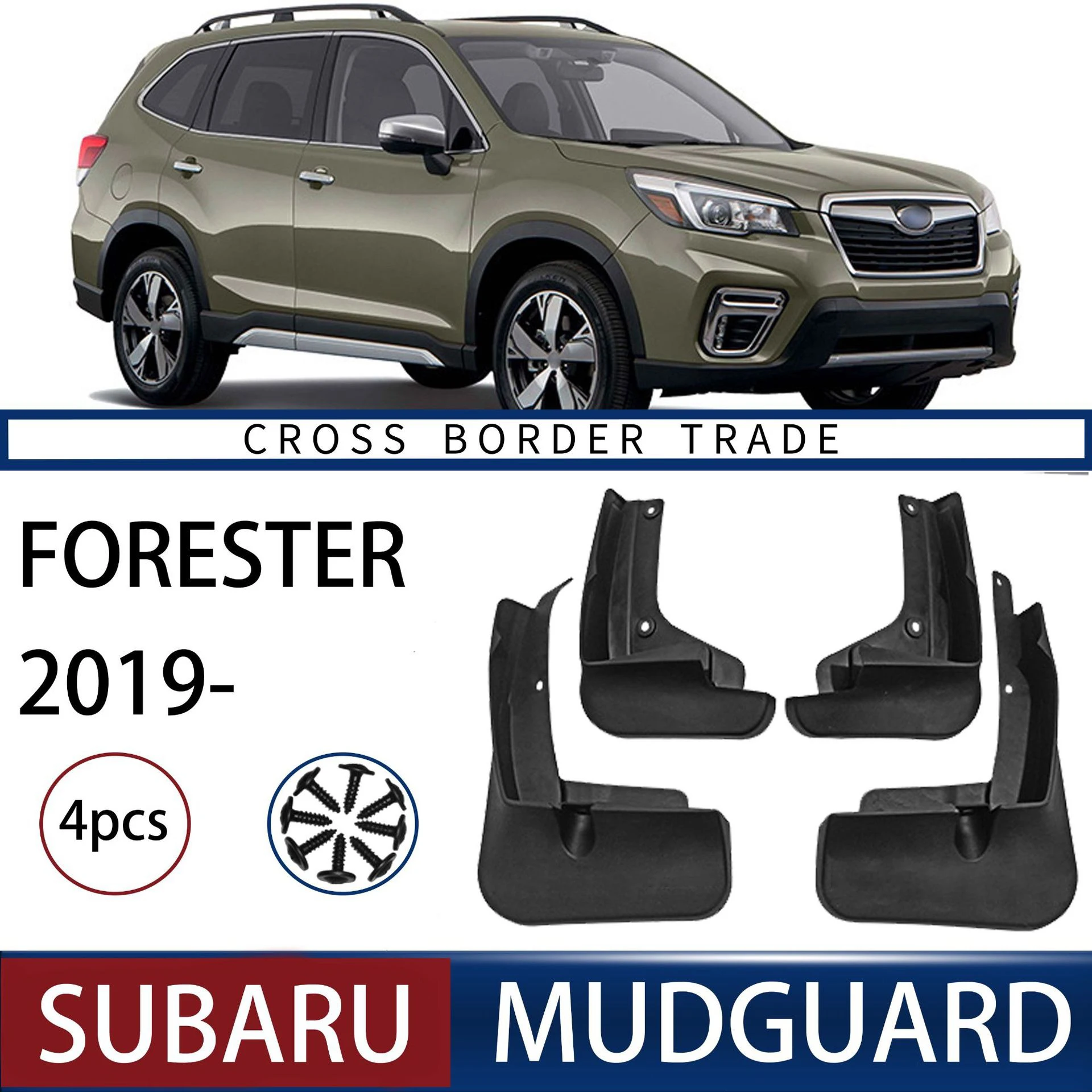 Mudflaps Fender For Subaru Forester 2019-2021,Mud Flaps, Splash Guards, Front and Rear Wheels Fender,Accessorie