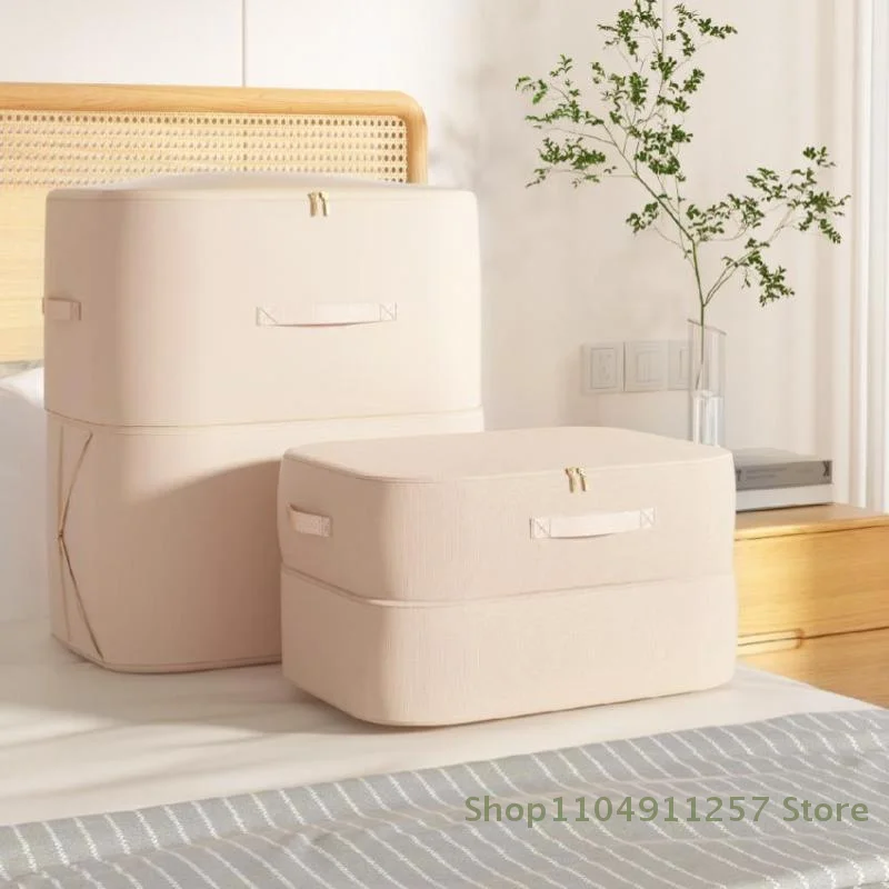 1 Pc Heavy-Duty Self-Compressing Storage Bag - Portable Organizer For Clothes , Blankets & Quilts, Ideal For Closet Organization