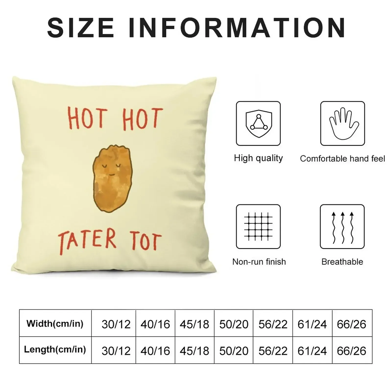 HOT HOT TATER TOT Throw Pillow Covers For Sofas christmas pillow case Christmas Cushion For Home pillow