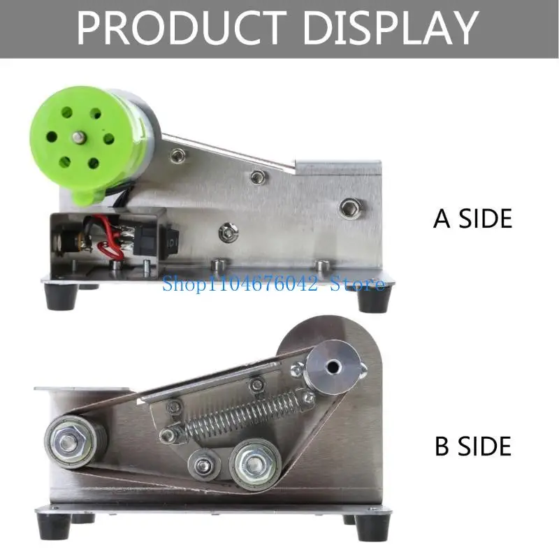652F Electric Mini Belt Sander Polishing Grinding Machine Sanding 7 Speed Adjustable for Metal Polishing