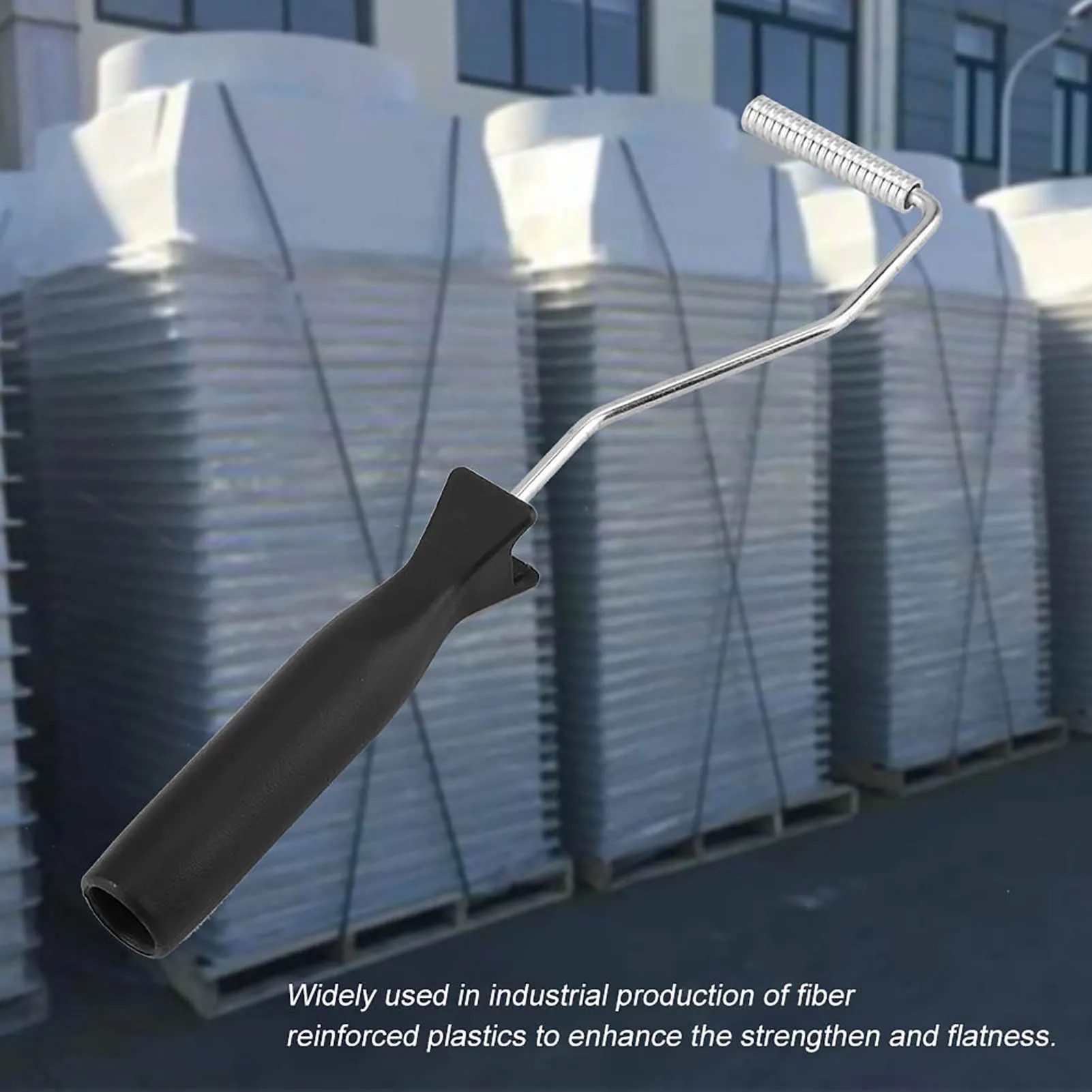 

F2 Алюминиевый сплав Стекловолоконный пузырь Ламинирующий ролик ABS Ручка для GRP FRP Смола Work (10*50 мм) Роликовый вал Инструменты из стекловолокна