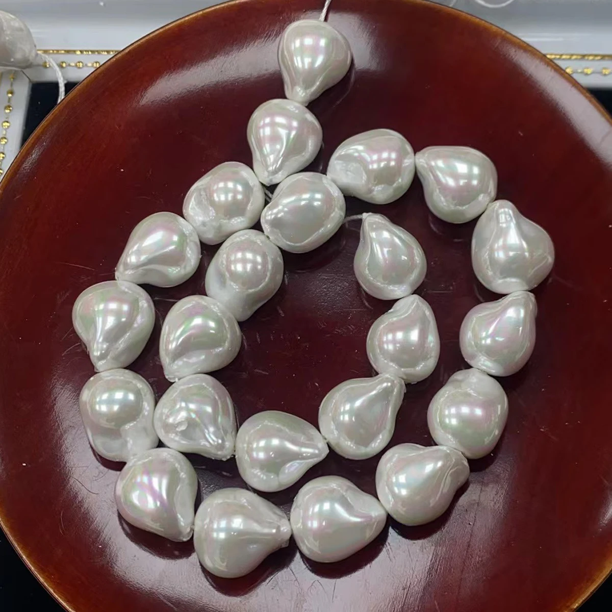 

Natura Freshwater White Baroque Shell Irregular White Loose Bead for Jewelry Making DIY Necklace Bracelet Earring Accessories