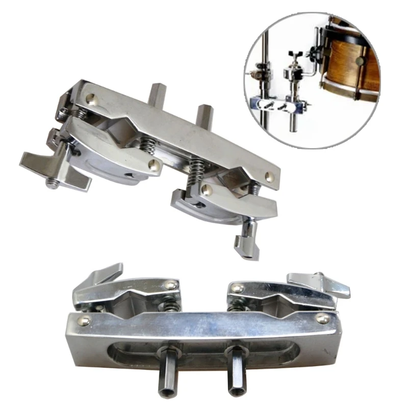 Drum Kits Bracket, Metal Percussion Claw Iron Connecting Clamp Holder Bracket Rod Percussion Drum Set Cowbell Accessory