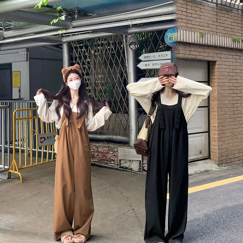 Tute Donna Estate Autunno Senza spalline Slim Big Elegante Lady Nero Y2K Abbigliamento Autunnoinverno Fit 2025 Style Full Seasons