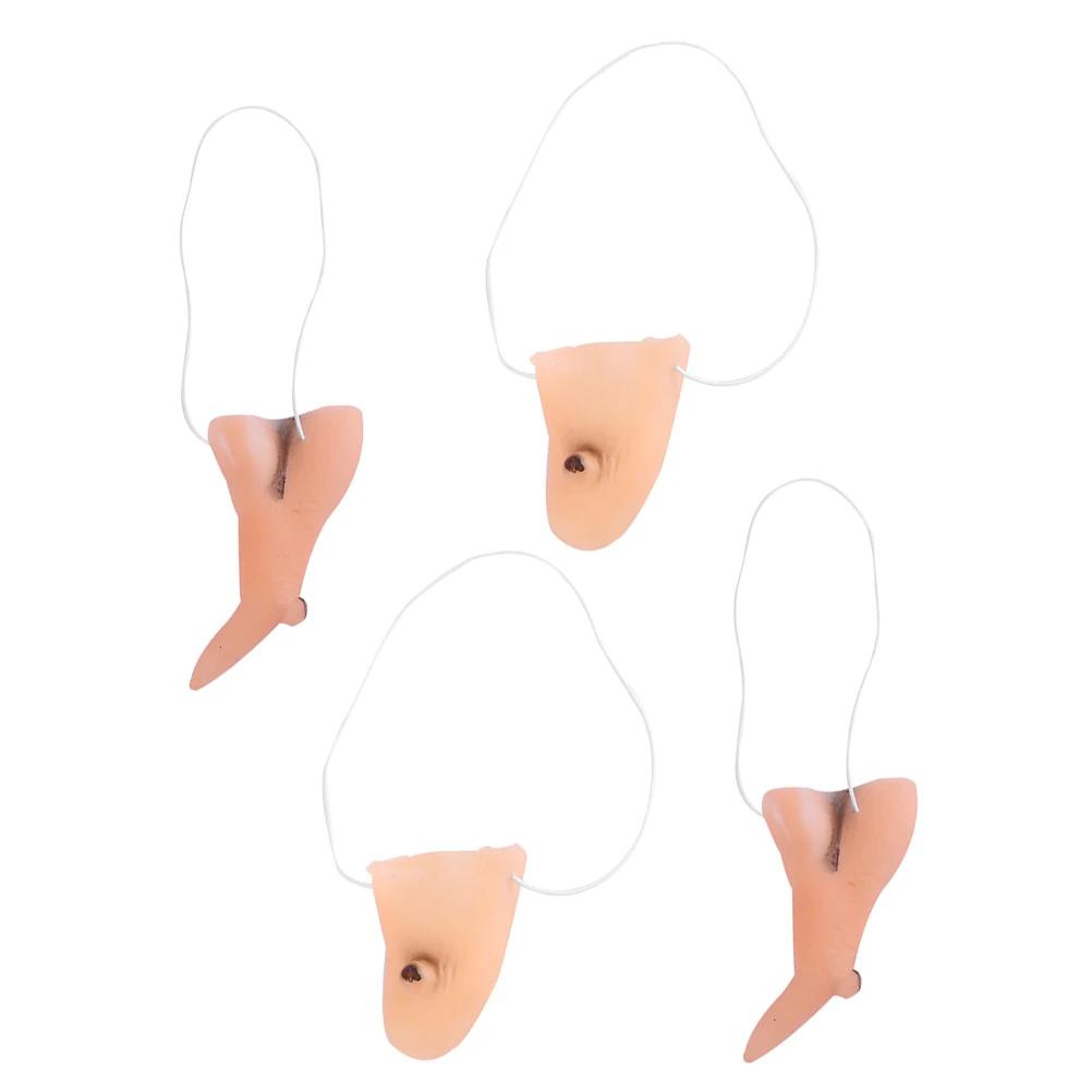 

1Set Long Witch Nose Chin Set Fake Nose Prop for Halloween Cosplay Vinyl Costume Accessories Durable Cosplay Accessories