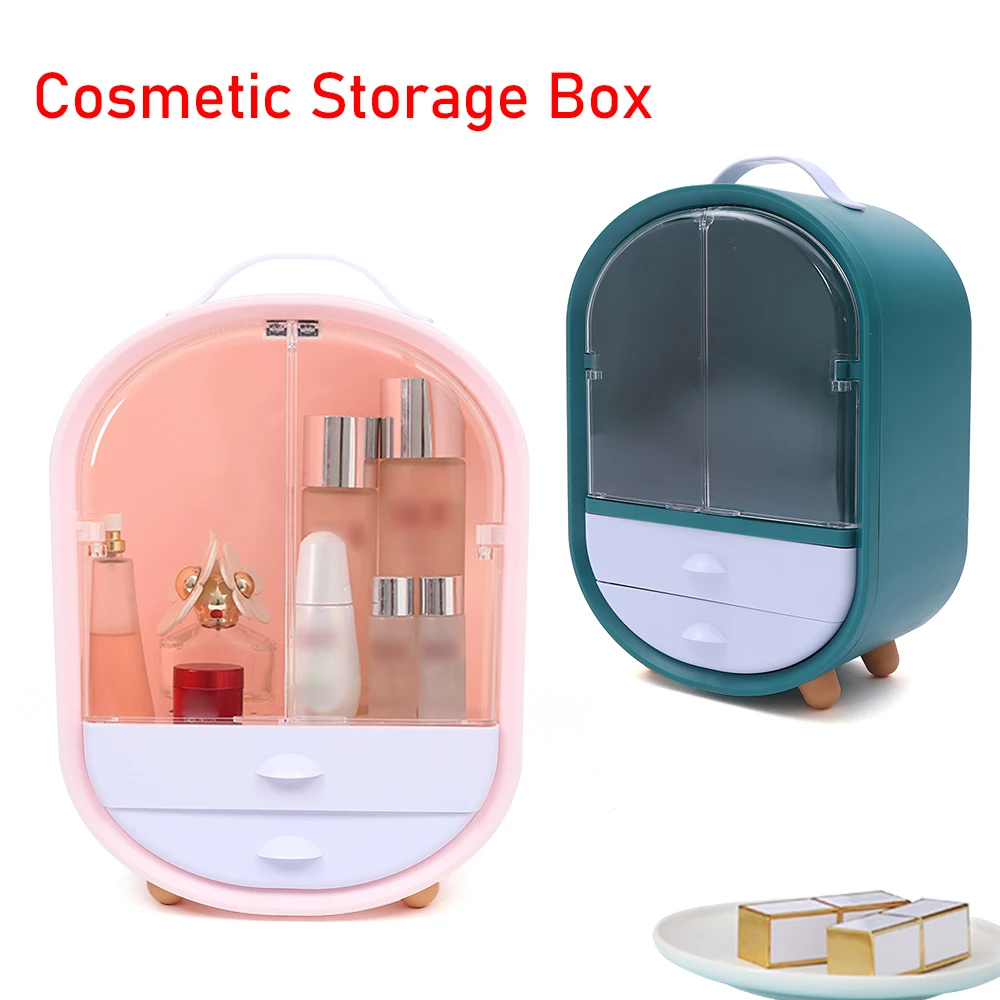 

Drawer Dustproof Makeup Storage Box Bathroom Brush Lipstick Holder Desktop Cosmetic Mask Dressing Table Skin Care Product Box