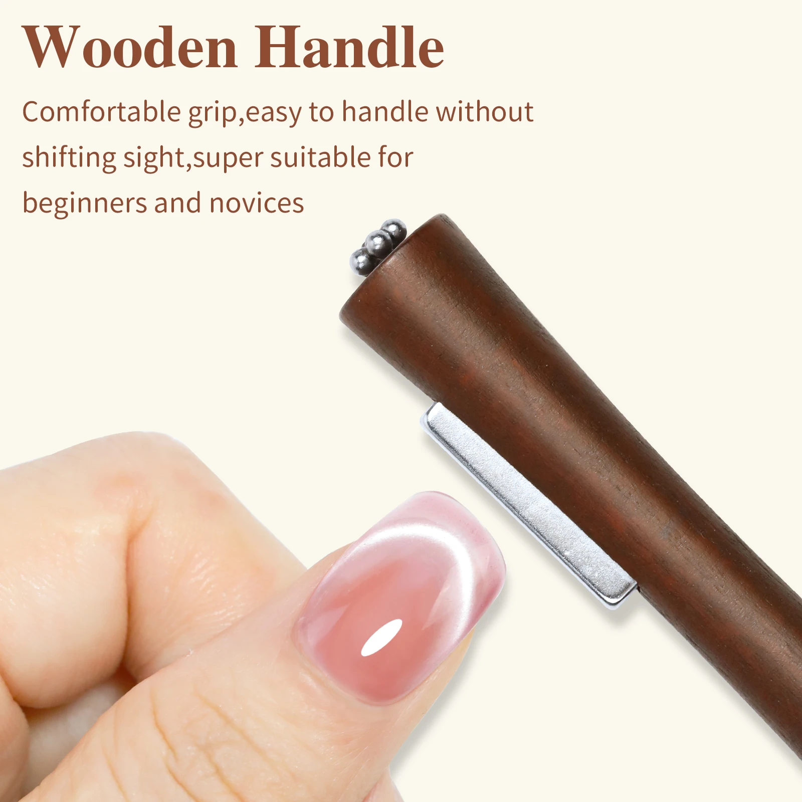 Palo magnético multifuncional fuerte 3 en 1 para decoración de uñas, con hierro en forma de Y para esmalte de uñas tipo ojo de gato, herramientas para decoración de uñas con efecto corazón, 2 uds.