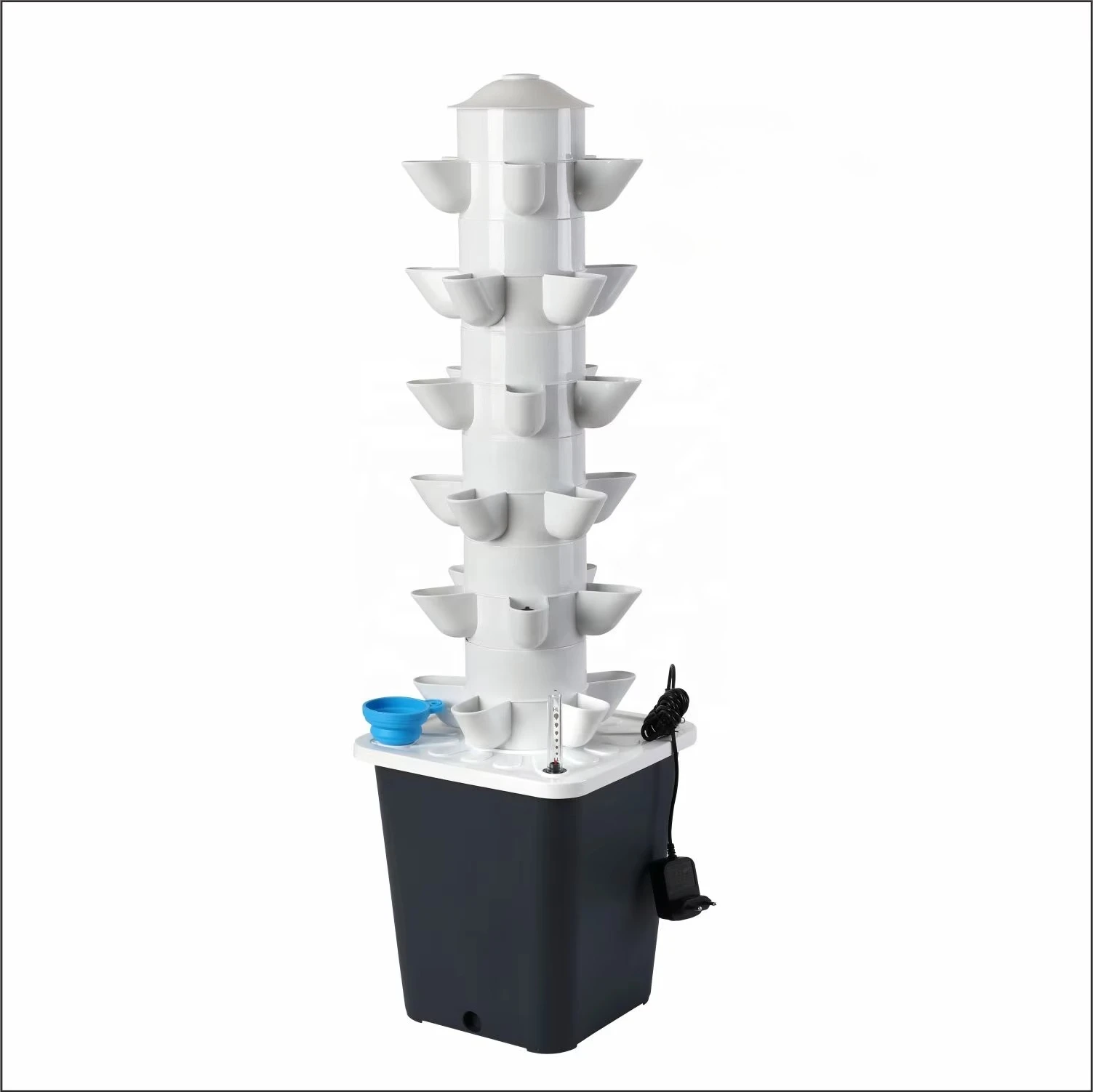 30 Holes Hydroponic Tower Vertical Farming System for Lettuce Mint Aeroponic Tower Garden Vertical Hydroponic Column System