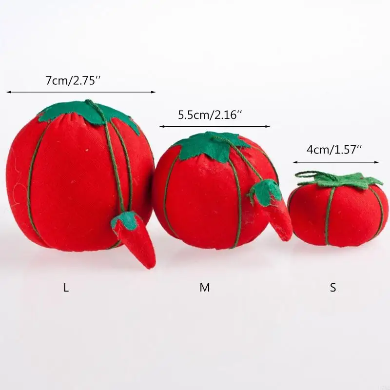 U75C Tomat berbentuk pin jarum bantal bantal diy untuk menjahit jahit kerajinan tangan