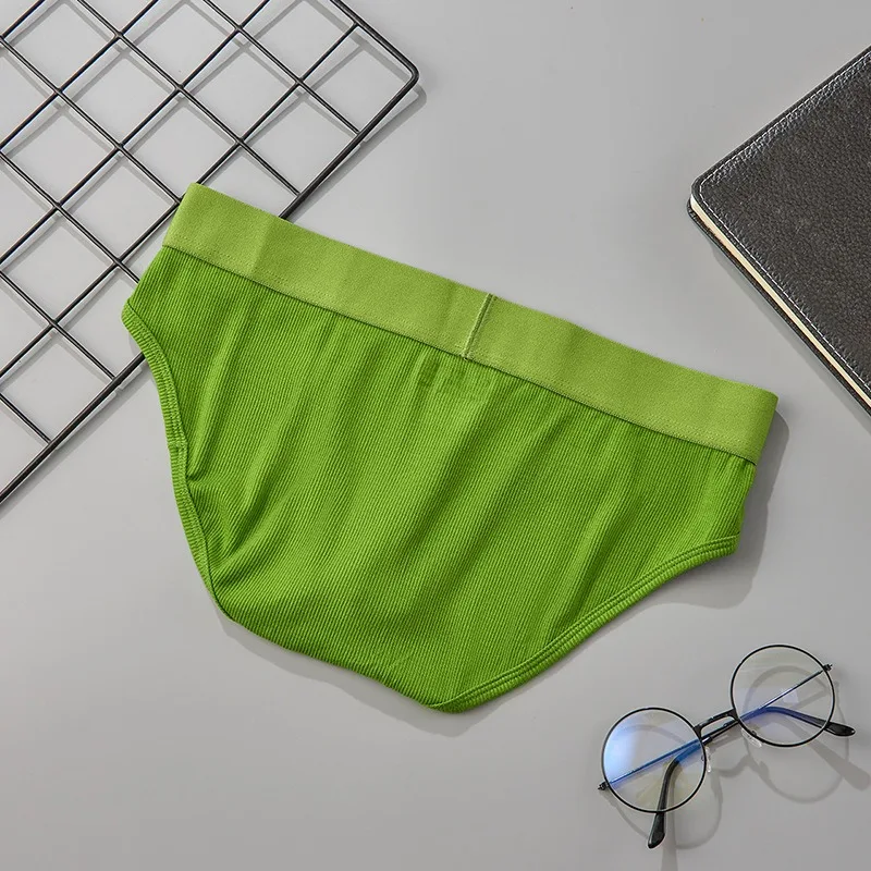 Men's Underwear U Convex Breathable Simple Solid Color Triangle Briefs