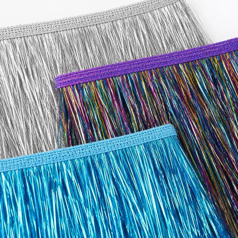 1-5Meters 15cm Polyester Tassel Fringe Trim Shimmering Ribbon for Dresses Curtains Handbags Costumes Theater Decor Sewing Craft