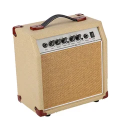 Mini Portable Guitar Amplifier Combo For Electric Guitar Acoustic Guitar Practice 15W 27.5*15*30cm