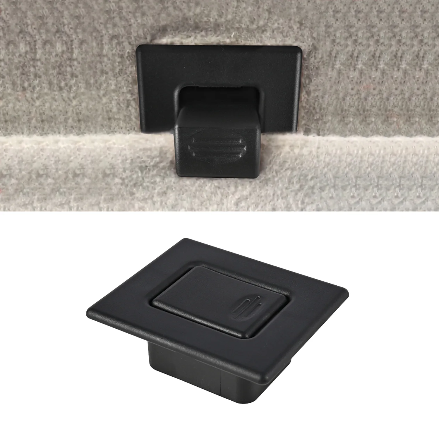 88937926 Second Row Rear Seat Latch Center Clip Kit Replacement Black For Tahoe Suburban 1500 2500 Yukon Escalade 2000-2006