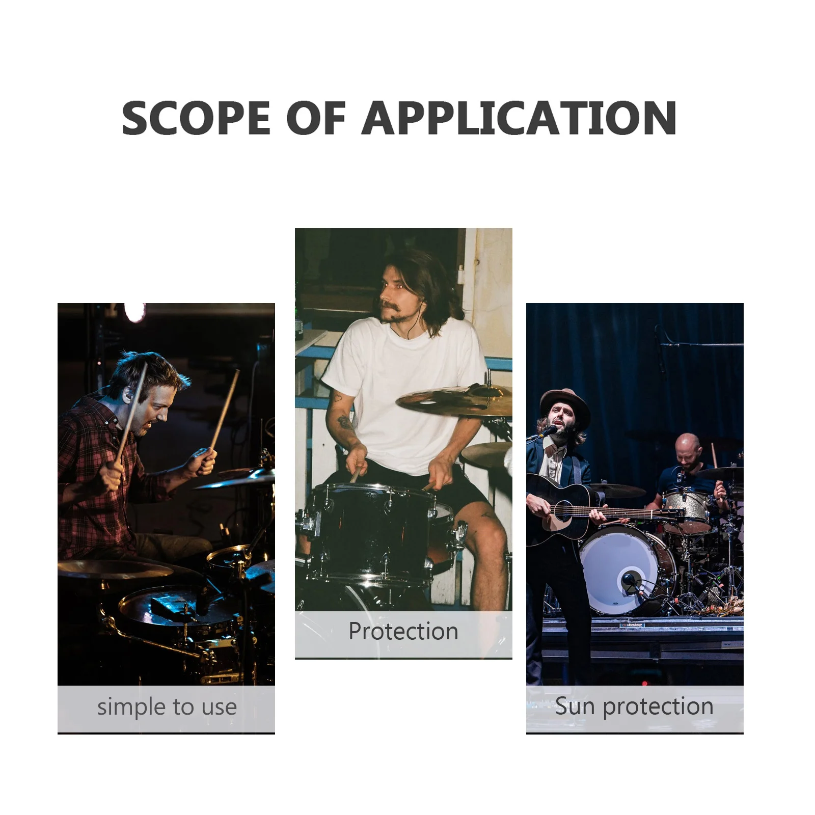 

250X200Cm Drum Cover Waterproof Dustproof Anti-Uv Protection For Musical Instruments Oxford Cloth Instrument Accessory Tool