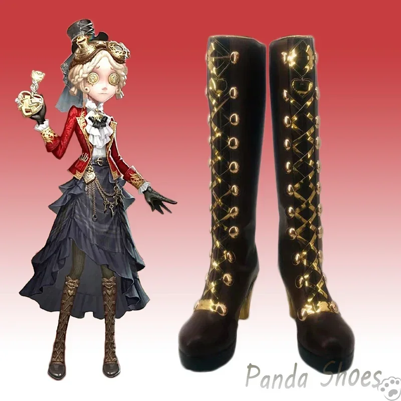 Game Identity V Mechanic Tracy Cosplay Shoes Anime Game Cos Boots Tracy Reznik Cosplay Costume Prop Shoes for Halloween Party