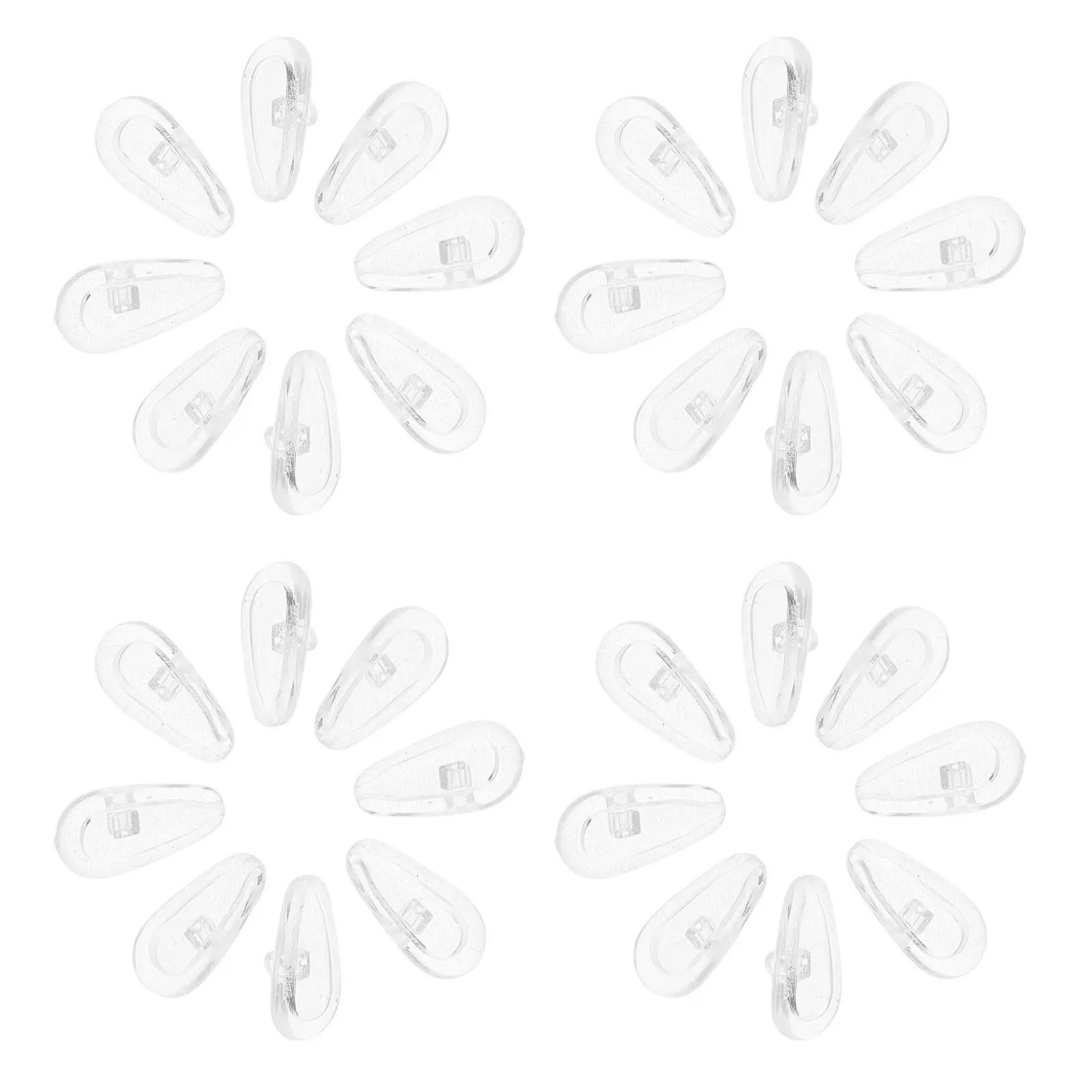 

50Pcs Silicone Glasses Nose Pads Soft Comfortable Non Slip Eyewear Accessories Replacement Cushions for Eyeglasses Sunglasses