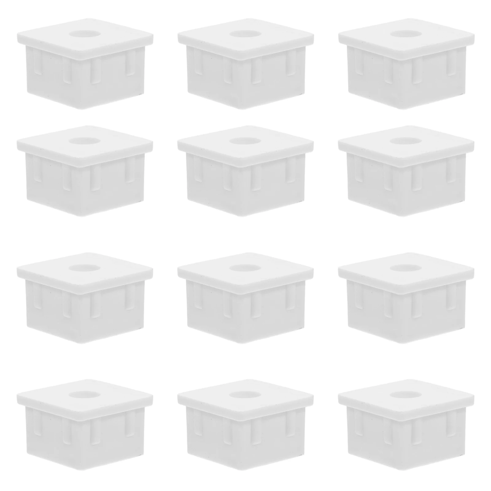 

20pcs Guardrail Accessories 32x32 White Plug Non Punching Fence M10 Hole Square Tubing Plugs Fence Post Cover Tube End Cap