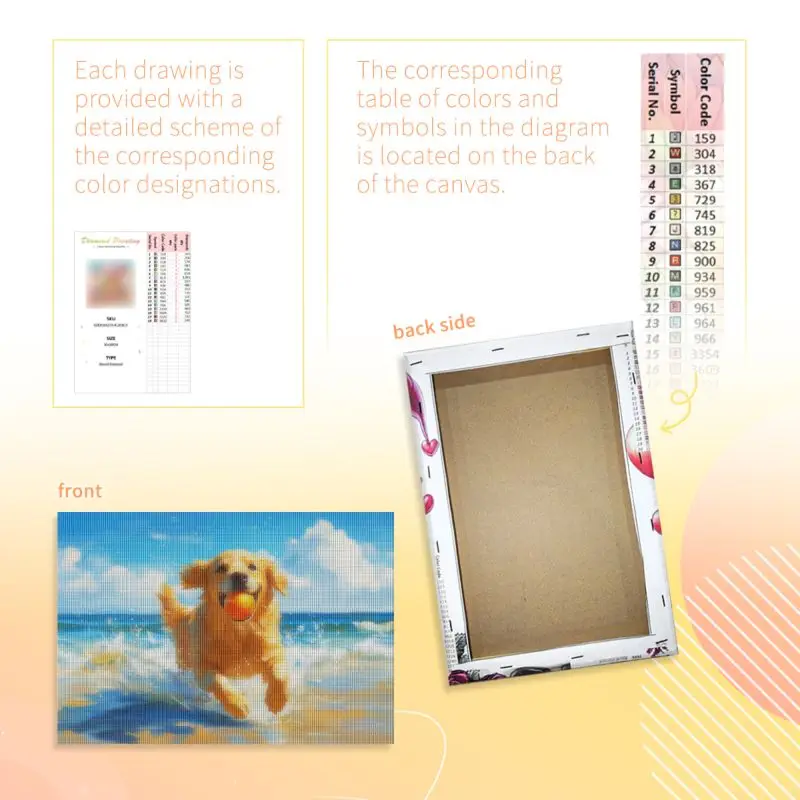 PhotoCustom A Galloping Dog 5d Diamond Painting Adults Crafts Decorative Paintings Animal Full Round/Square Abstract Original Gi