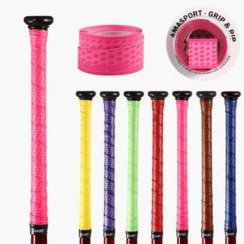 AMASPORT Anti-Slip Overgrip Softball Baseball Bat Grip Tapes สีชมพู Sweatband