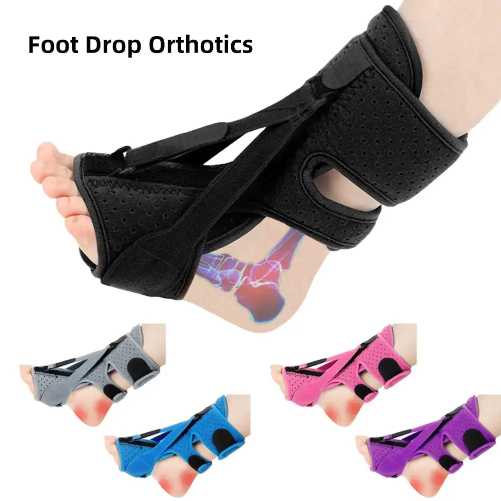 Foot Drop Orthosis Comfortable Adjustable Foot Recovery Fixation Brace Plantar Fasciitis Ankle Fixation Foot Support Care