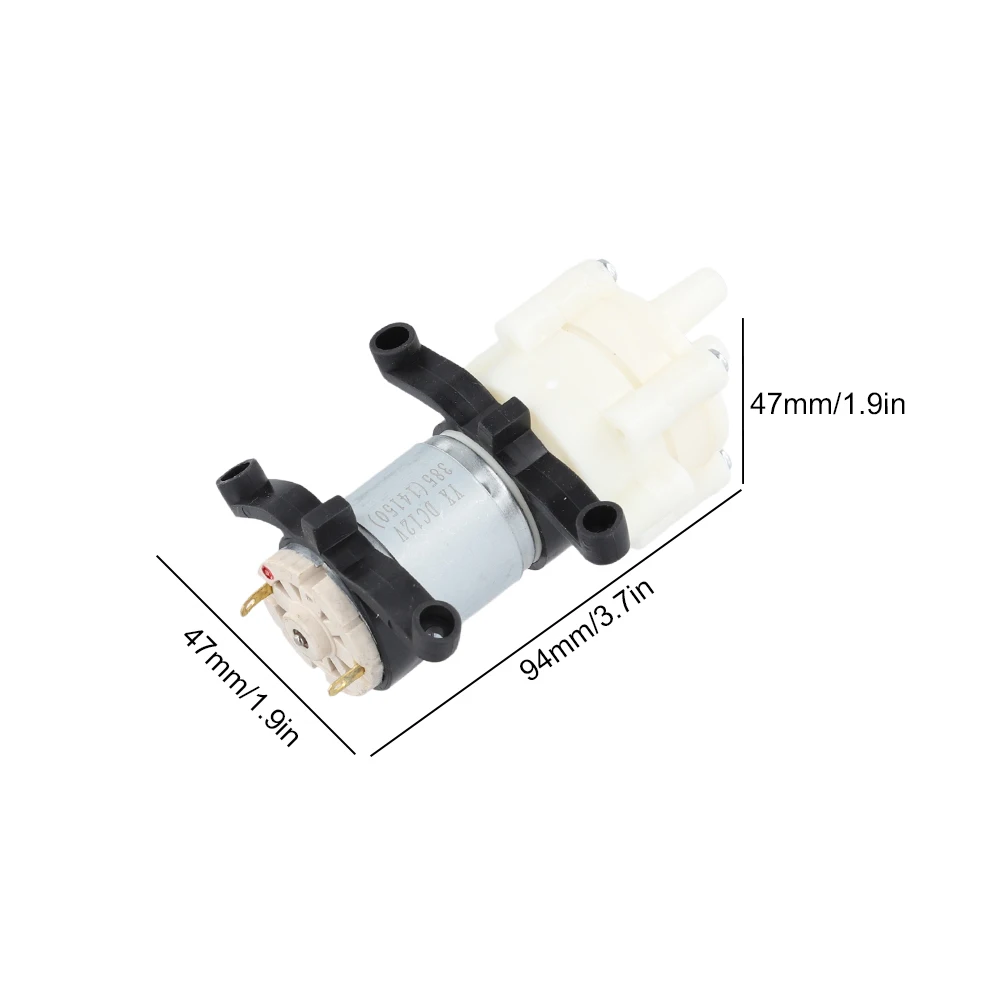تيار مستمر 6 فولت-12 فولت R385 مضخة صغيرة رذاذ المحرك 94*47*47 مللي متر مايكرو مضخات ماكس شفط 2 متر مضخة مياه مبردة منخفضة الضوضاء لموزع المياه