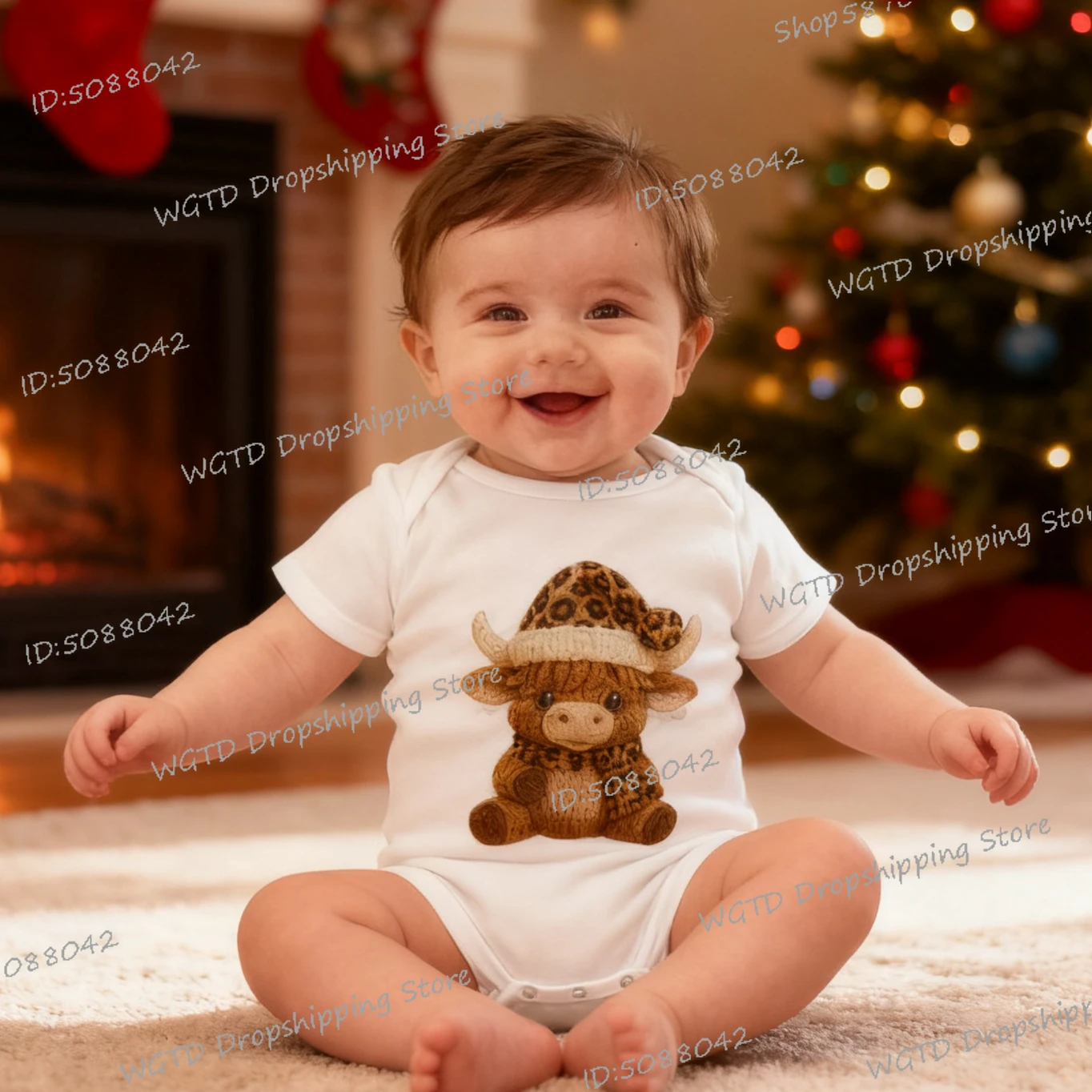 عيد الميلاد الطفل ارتداءها الكرتون الجبل الماشية عيد الميلاد الزي القطن عيد الميلاد السروال القصير قصيرة الأكمام صبي فتاة عيد الميلاد عطلة وتتسابق