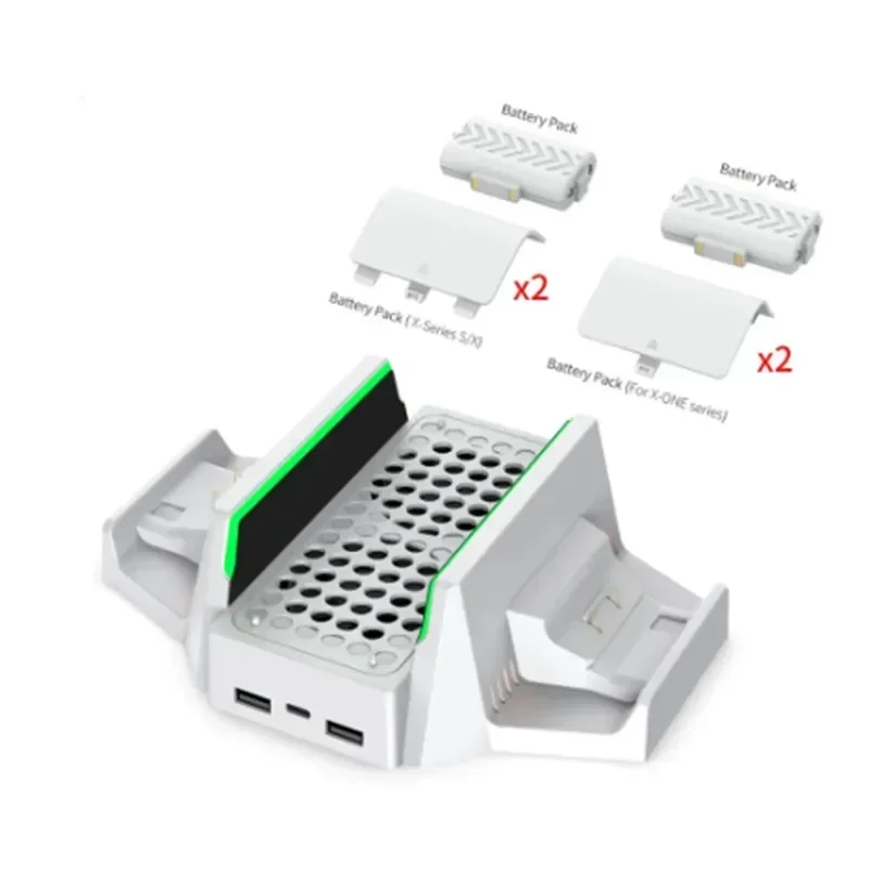 In stock For XSS Charger Cooling Station Cooler Multifunctional Vertical Bracket Stand for Xboxes Series S Cooling Fan