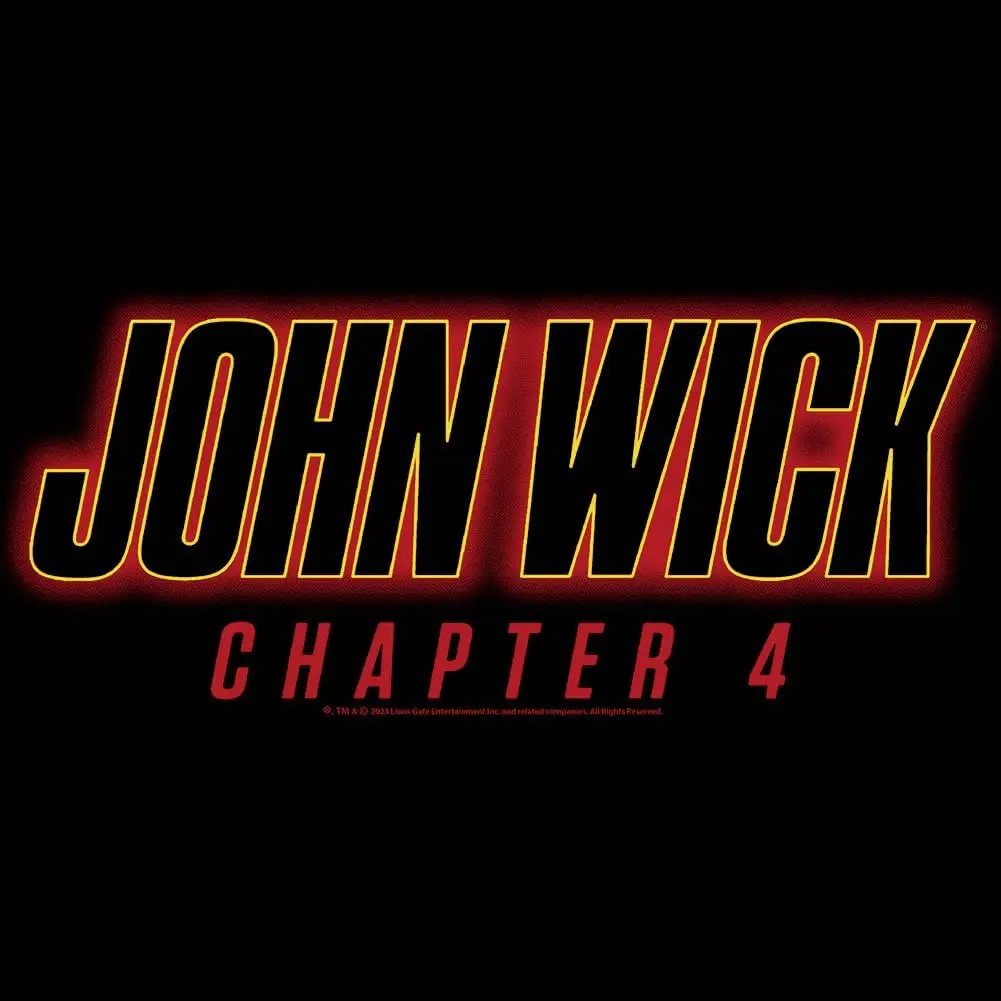 John Wick Logo Chapter 4 Mens Short Sleeve T Shirt Action Movies Graphic Tees