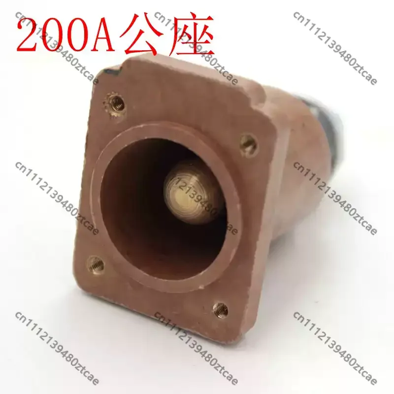 200A Male Straight Connector Box High Power Bakelite Fiberglass Plug for Stage Distribution Cabinet