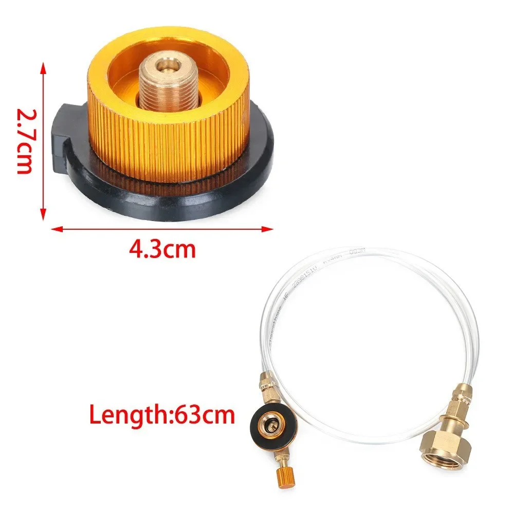 Outdoor Camping Gas Stove Propane Refill Adapter Burner Converter Gas Tank Adapter Outdoor Picnic Stove Propane Refill Adapter