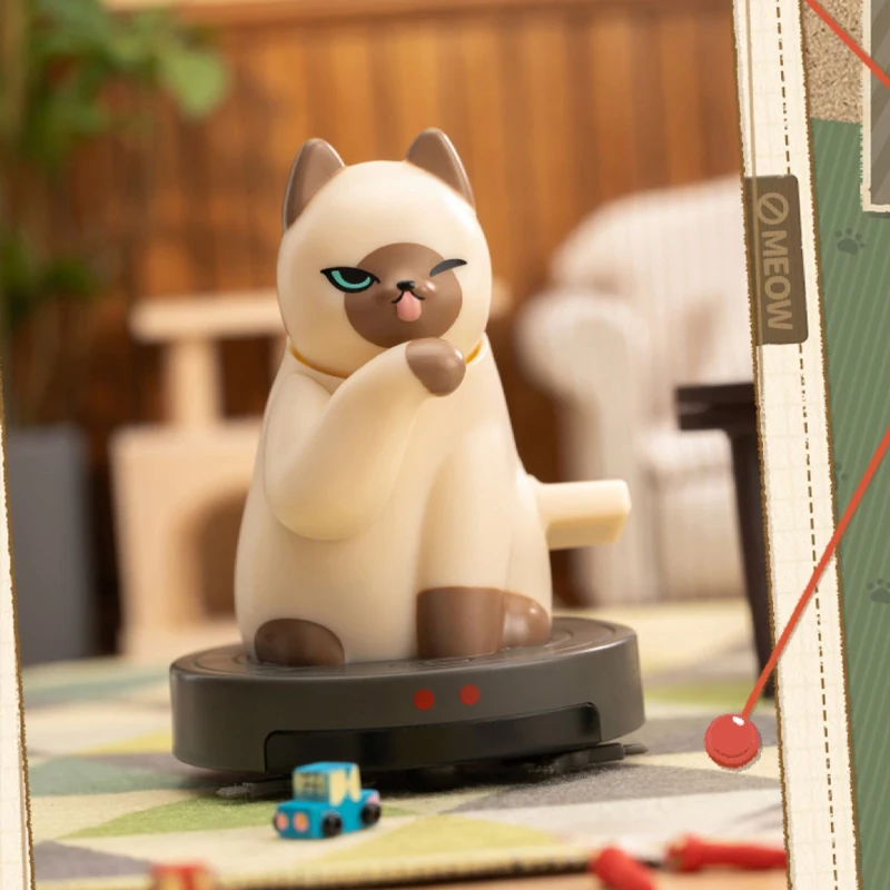 حقيقية العقعق قطف سلسلة آلة كنس القط صندوق أعمى شفاء لطيف القط رائعتين المنقولة هدية مزخرفة