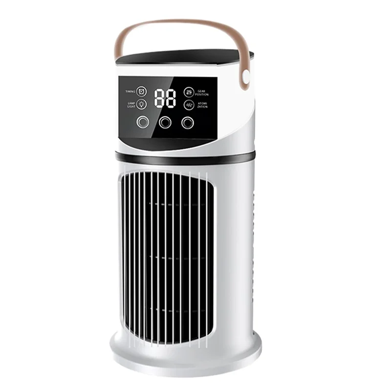 A74G-Кондиционер Персональный вентилятор Вентилятор водяного охлаждения Регулируемая скорость Таймер Охладитель воздуха с увлажнителем для домашнего офиса